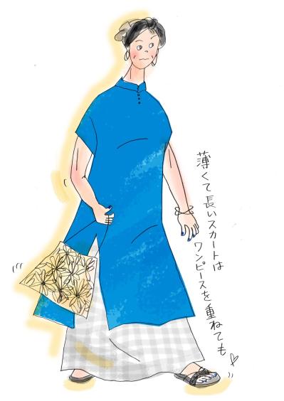 70代からのおしゃれは「風通し」が大事！本田葉子さんが縫ったコットンスカート2枚と夏小物（サムネイル画像3）