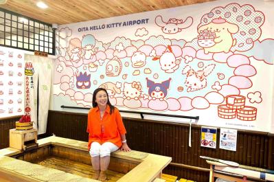 ハローキティやマイメロディがお出迎え！「大分ハローキティ空港」がどこを見てもかわいすぎる！（サムネイル画像）